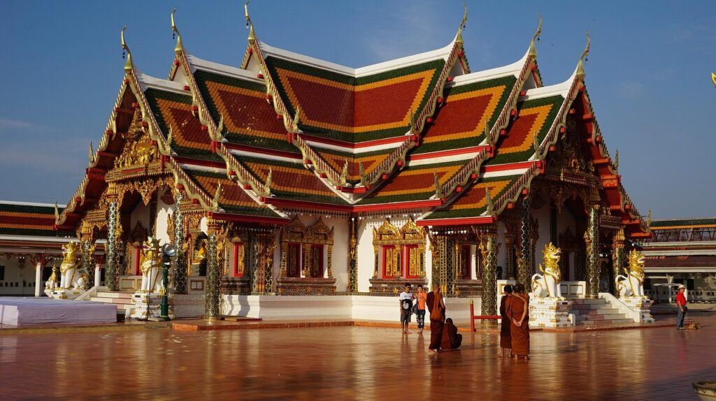 Wat Phra That Choeng Chum temple in Sakon Nakhon, Thailand
