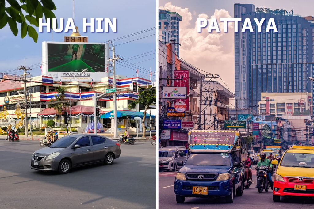 Getting around in Hua Hin vs Pattaya: comparing traffic, roads, and transportation options