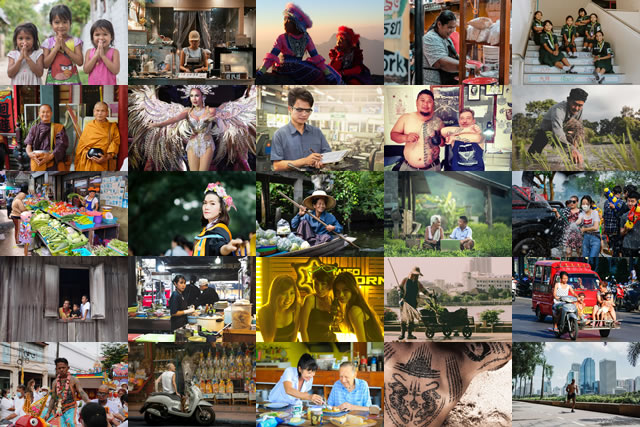 The People of Thailand photo mosaic celebrating everyday life, culture, traditions, and the people of Thailand
